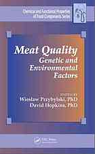 Meat Quality Genetic And Environmental Factors Hopkins David Przybylski