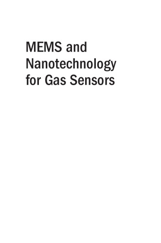 Mems And Nanotechnology For Gas Sensors Roy Sunipa Sarkar Chandan Kumar