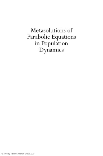 Metasolutions Of Parabolic Equations In Population Dynamics Lpezgmez