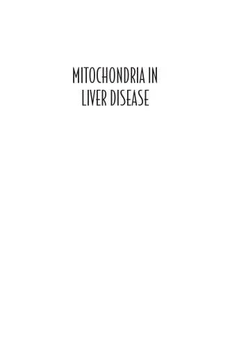 Mitochondria In Liver Disease Han Derick Kaplowitz Neil