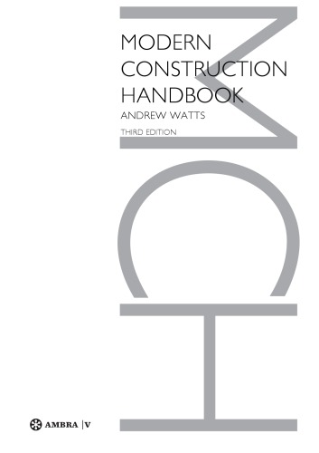 Modern Construction Handbook Andrew Watts