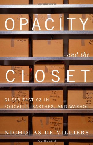 Opacity And The Closet Queer Tactics In Foucault Barthes And Warhol Nicholas De Villiers