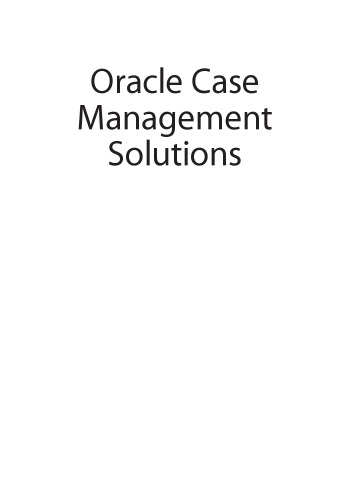 Oracle Case Management Solutions Smiers Léon
