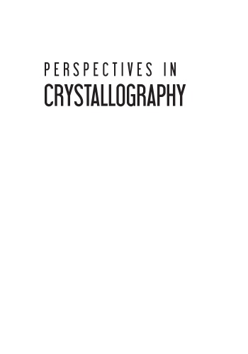 Perspectives In Crystallography Helliwell John R