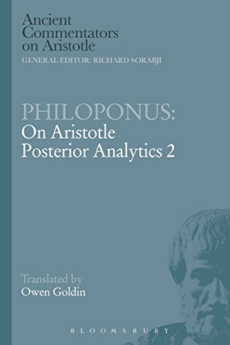 Philoponus On Aristotle Posterior Analytics 2 Goldin Owen Johannes