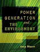 Power Generation And The Environment Blazev Anco S