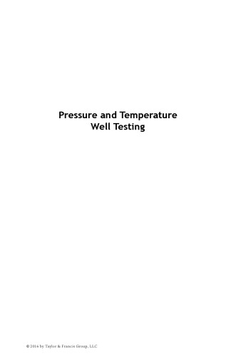 Pressure And Temperature Well Testing Eppelbaum Lev Vilen Kutasov