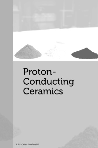Protonconducting Ceramics From Fundamentals To Applied Research Marrony