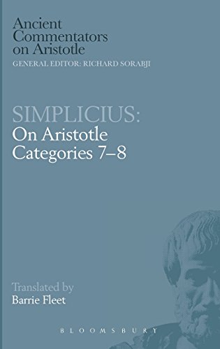 Simplicius On Aristotle Categories 78 Simplicius Of Cilicia Aristotle Fleet