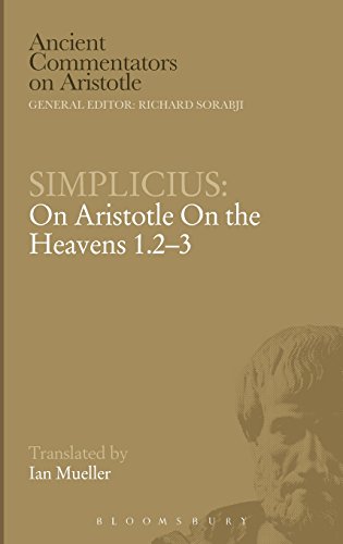 Simplicius On Aristotle On The Heavens 123 Simplicius Ian Mueller