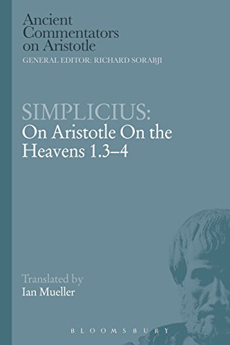 Simplicius On Aristotle On The Heavens 134 Aristotle Mueller