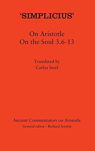 Simplicius On Aristotle On The Soul 3613 Simplicius Rtups