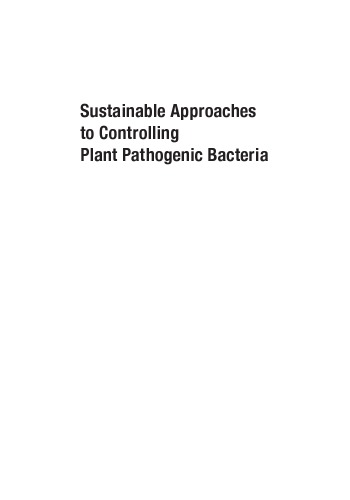 Sustainable Approaches To Controlling Plant Pathogenic Bacteria Bastas