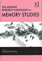 The Ashgate Research Companion To Memory Studies Kattago Siobhan