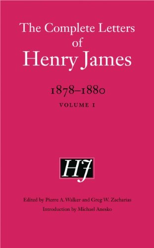 The Complete Letters Of Henry James 18781880 Volume 1 Henry James