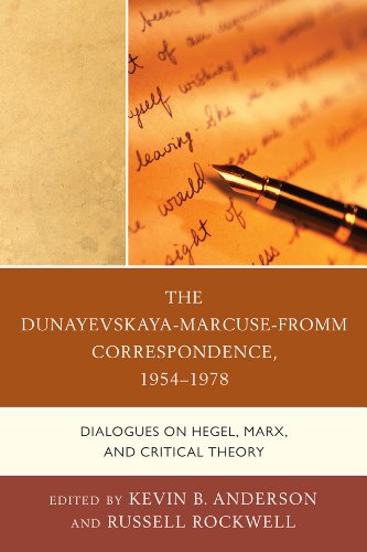 The Dunayevskayamarcusefromm Correspondence 19541978 Dialogues On Hegel Marx And Critical Theory Dunayevskaya