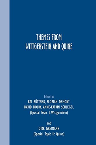 Themes From Wittgenstein And Quine Bttner Kai Demontbiaggi