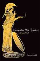 Thucydides War Narrative A Structural Study Dewald Carolyn Thucydides