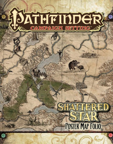 Pathfinder Campaign Setting Shattered Star Poster Map Folio Rob Lazzaretti