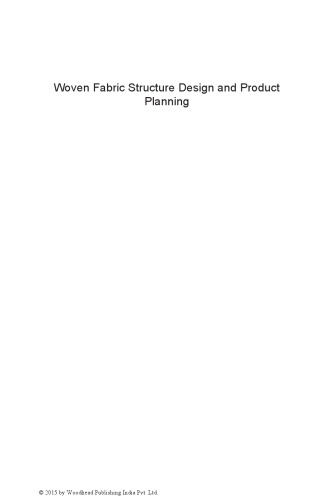 Woven Fabric Structure Design And Product Planning Hayavadana