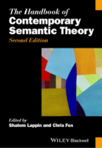 The Handbook Of Contemporary Semantic Theory 2nd Edition Shalom Lappin