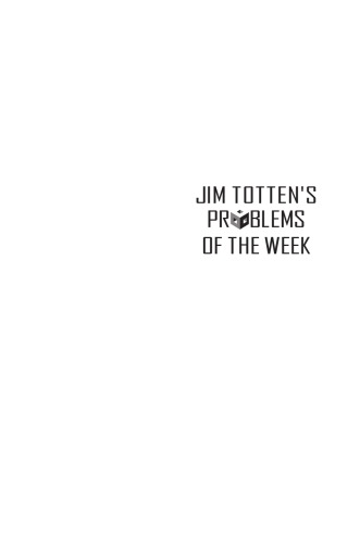 Jim Tottens Problems Of The Week John Grant Mcloughlin Joseph Khoury