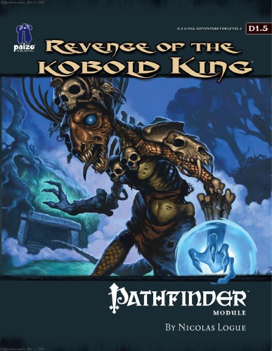 Pathfinder Module D15 Revenge Of The Kobold King Nicolas Logue