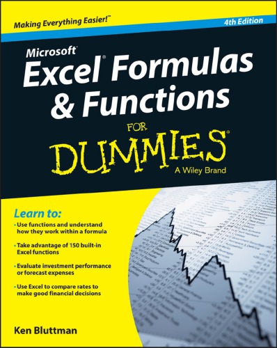 Excel Formulas And Functions For Dummies 4th Edition Ken Bluttman