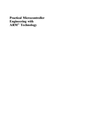Practical Microcontroller Engineering With Arm Technology Ying Bai