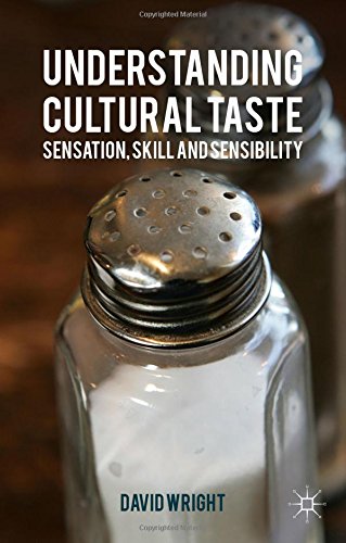 Understanding Cultural Taste Sensation Skill And Sensibility 1st Edition David Wright