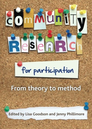 Community Research For Participation From Theory To Method Lisa Goodson