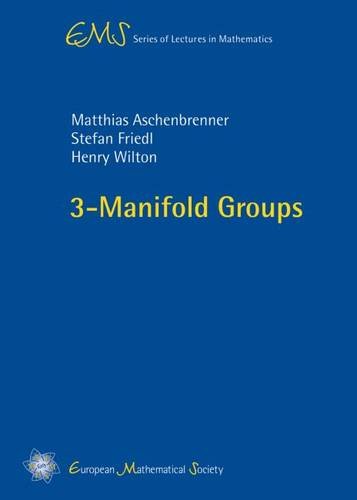 3manifold Groups Matthias Aschenbrenner Stefan Friedl Henry Wilton