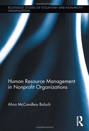 Human Resource Management In Nonprofit Organizations 1st Edition Alina Mccandless Baluch