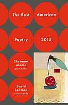 The Best American Poetry 2015 David Lehman Sherman Alexie