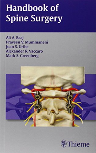 Handbook Of Spine Surgery 1st Edition Ali A Baaj Praveen V Mummaneni