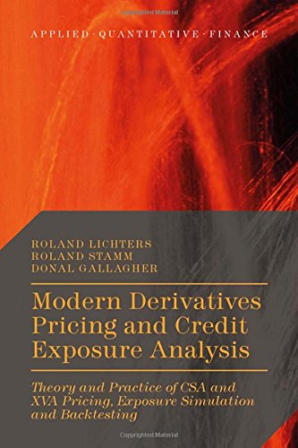 Modern Derivatives Pricing And Credit Exposure Analysis Theory And Practice Of Csa And Xva Pricing Exposure Simulation And Backtesting Roland Lichters