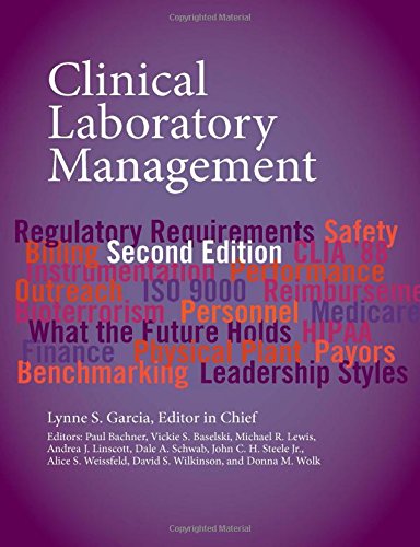 Clinical Laboratory Management 2nd Edition Bachner Paul Garcia