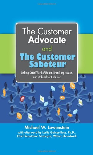 The Customer Advocate And The Customer Saboteur Linking Social Wordofmouth Brand Impression And Stakeholder Behavior Michael W Lowenstein