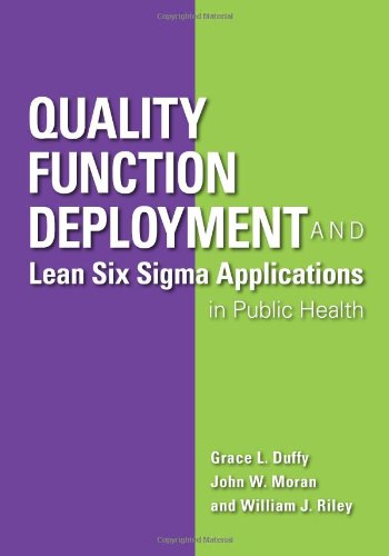 Quality Function Deployment And Leansix Sigma Applications In Public Health 1st Edition Grace L Duffy