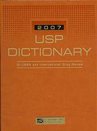 Usp Dictionary 2007 Of Usan And International Drug Names 1st Edition Not Available