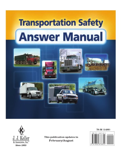 Transportation Safety Answer Manual
