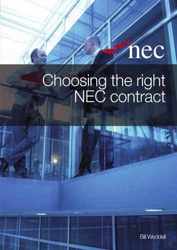 Choosing The Right Nec Contract Bsc Dic Ceng Fice Fistructe Aciarb B Weddell