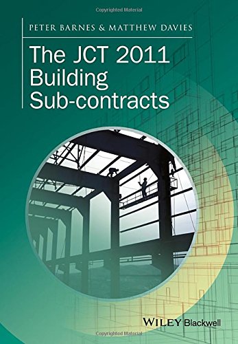 The Jct 2011 Building Subcontracts 1st Edition Barnes Peter Davies