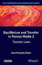 Equilibrium And Transfer In Porous Media 2 Transfer Laws Daan