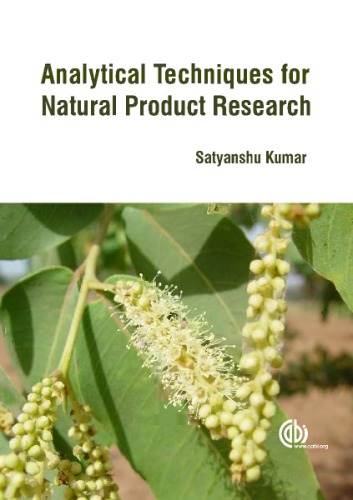 Analytical Techniques For Natural Product Research Kumar S Eds