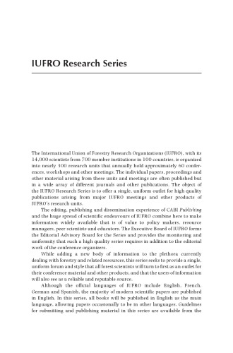 Criteria And Indicators For Sustainable Forest Management Papers Presented At A Iufrociforfao Conference Sustainable Forest Management Fostering Stakeholder Input To Advance Development Of Scientifically Based Indicators Held In Melbourne Austral Raison