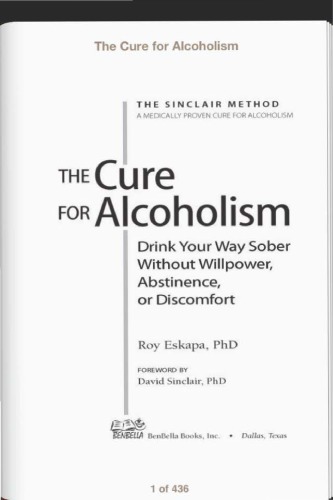 The Cure For Alcoholism Roy Eskapa