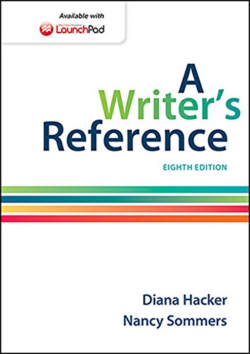 A Writers Reference 8th Edition Diana Hacker Nancy Sommers