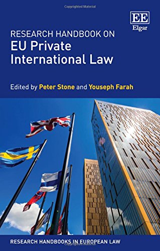 Research Handbook On Eu Private International Law Peter Stone