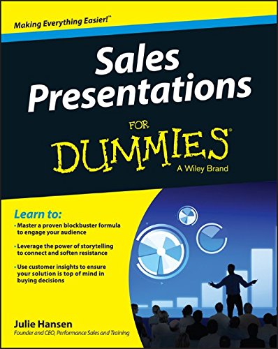 Sales Presentations For Dummies 1st Edition Julie Hansen